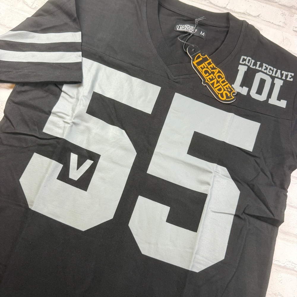League of Legends Jersey Shirt Mens M Black Collegiate LOL Riot Games NWT
